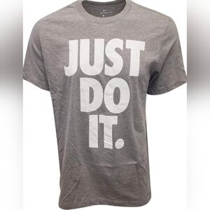 Nike Men's Just Do It Big Logo T-Shirt Size M Pre-owned Excellent